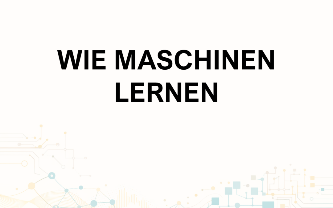 Aspekte der KI: Wie Maschinen lernen